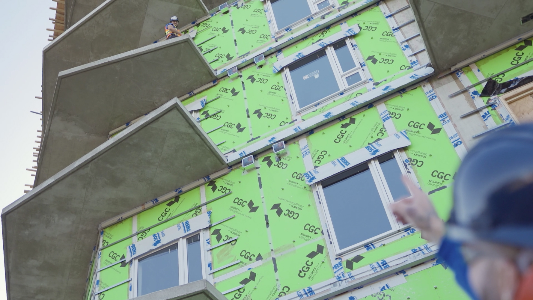 Self-adhesive air vapor barrier membrane Quebec HIZO