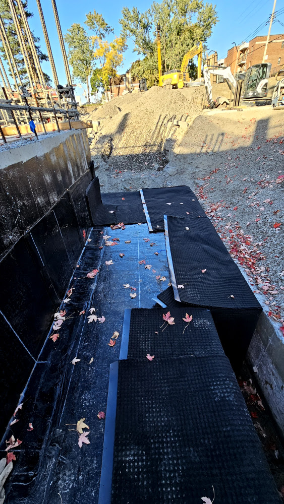 Membrane thermosoudee fondation HIZO